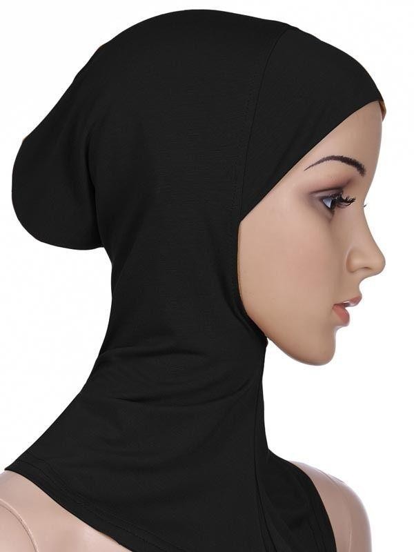 Kvinders hijab sort