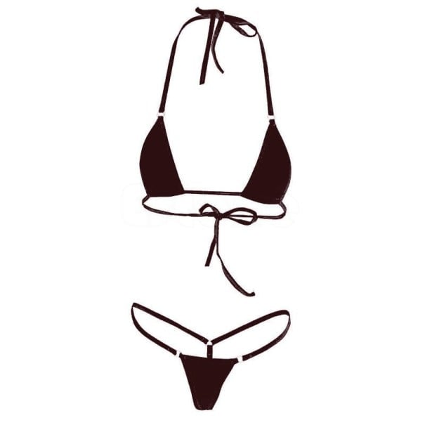Kvinders mikrobikini P399 sort