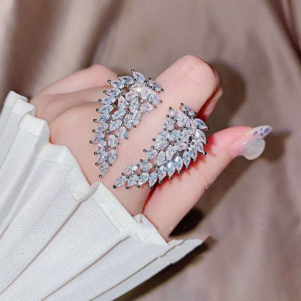 Kvinders ring englevinger D1384 1