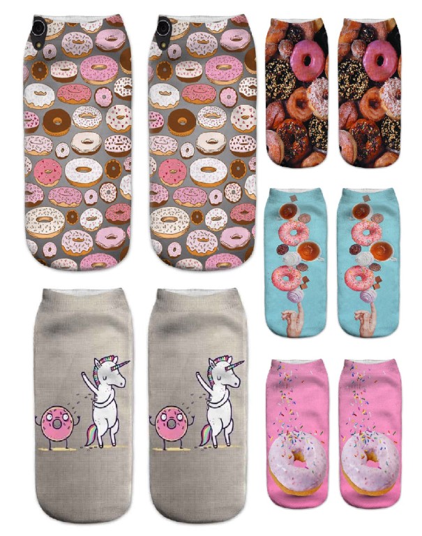 Kvinnors ankelstrumpor - Donuts