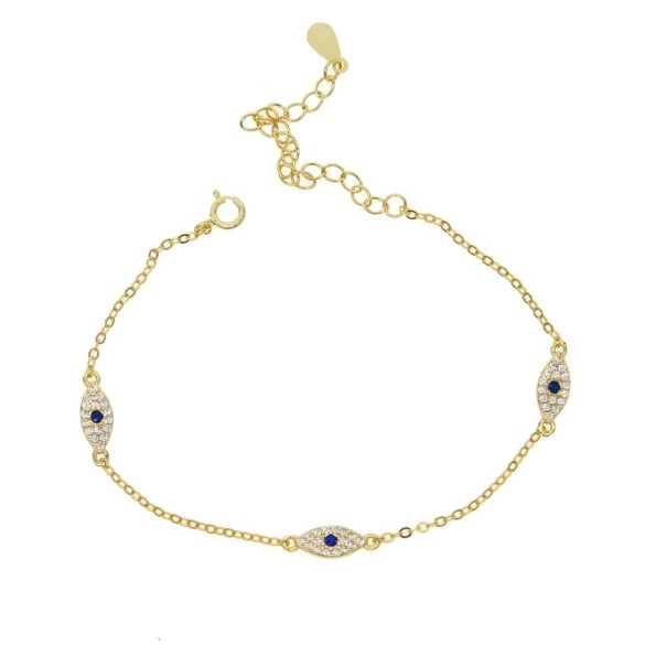 Kvinnors armband ögon guld