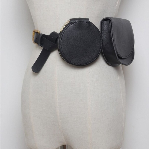 Kvinnors fannypack J158 i läder vit