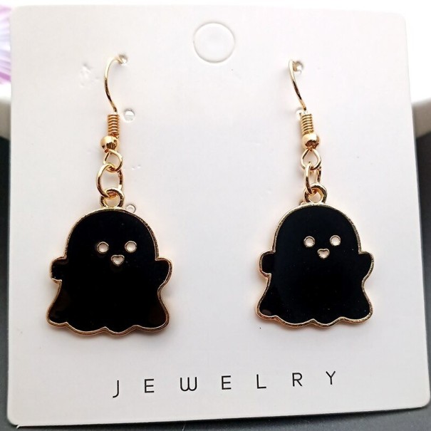 Kvinnors ghost dangle örhängen svart