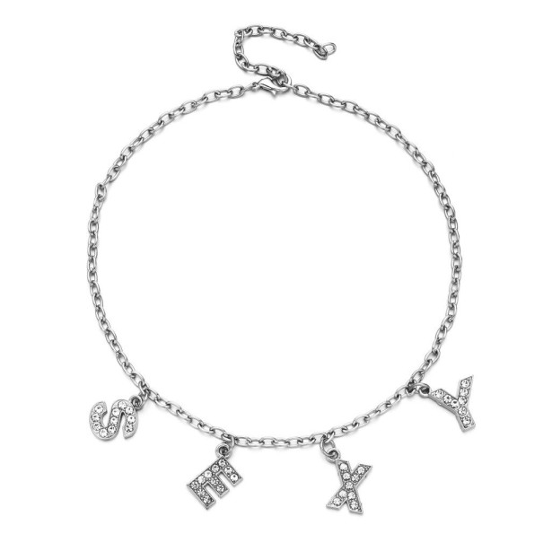 Kvinnors halsband med bokstäver 6