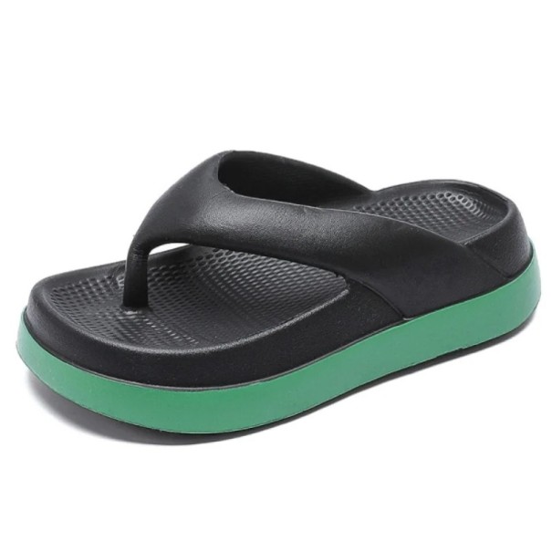 Kvinnors hög mjuk plattform Flip Flops sommar Halkfria tofflor Snygga bekväma skor för hemma och utomhus Varmt väder vit 40-41