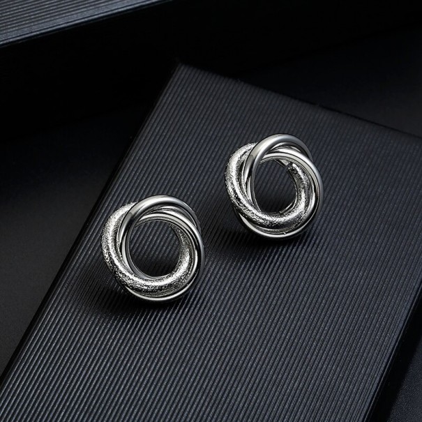 Kvinnors örhängen H751 silver 6