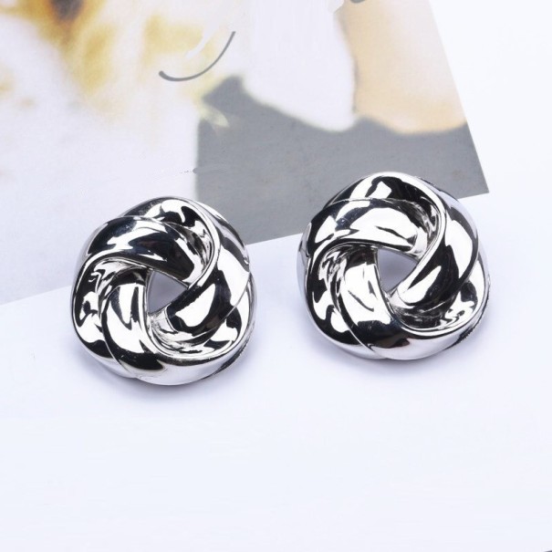 Kvinnors örhängen H765 silver 35 mm