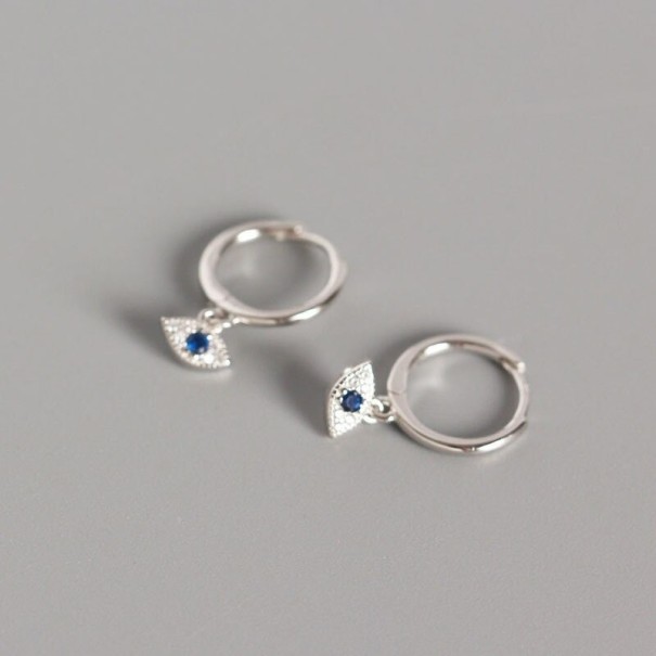 Kvinnors örhängen öga H793 silver 2