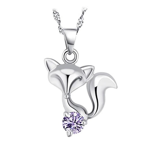 Kvinnors rävhalsband D771 lila