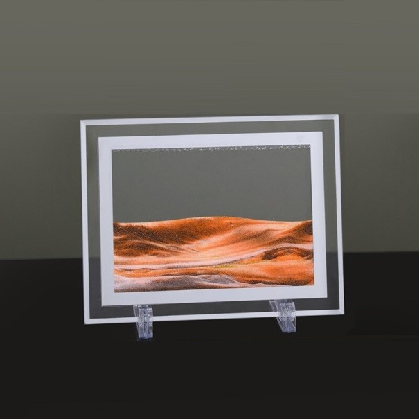 Kwadratowy obraz 3D ruchomych piasków pomarańczowy