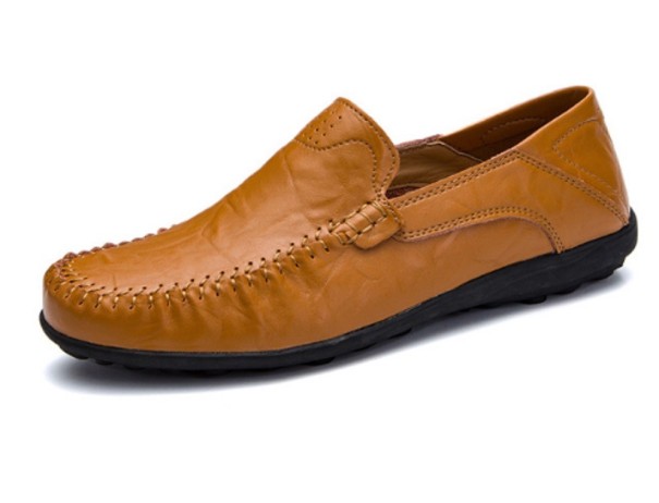 Kwaliteits loafers voor heren J1966 lichtbruin 47