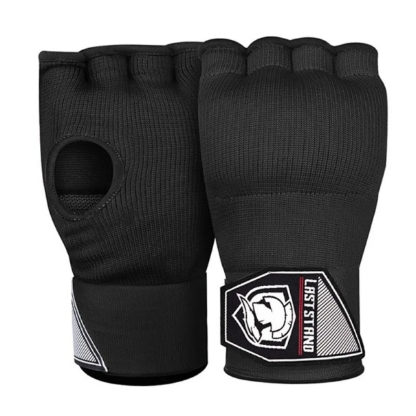 Kynsittömät käsineet pitkällä rannehihnalla MMA- ja Muay Thai -käsineet Harjoituskäsineet miehille ja naisille musta