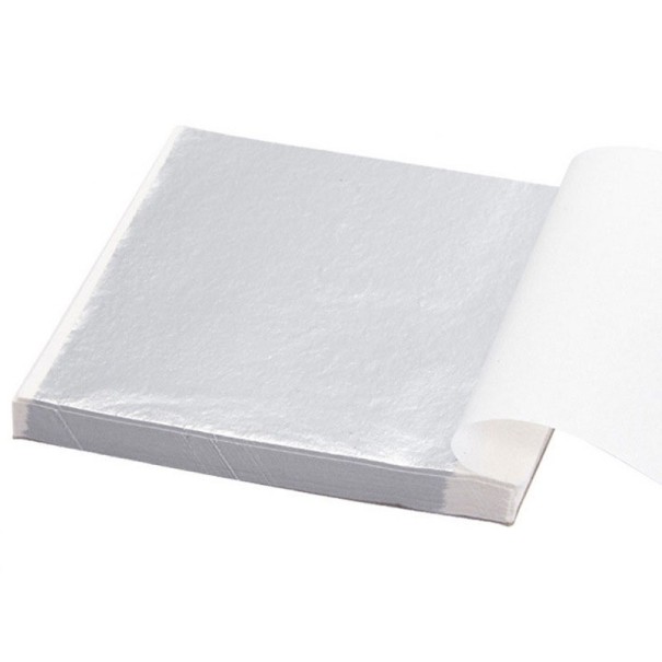 Kynttilän koristefolio 100 kpl hopeinen