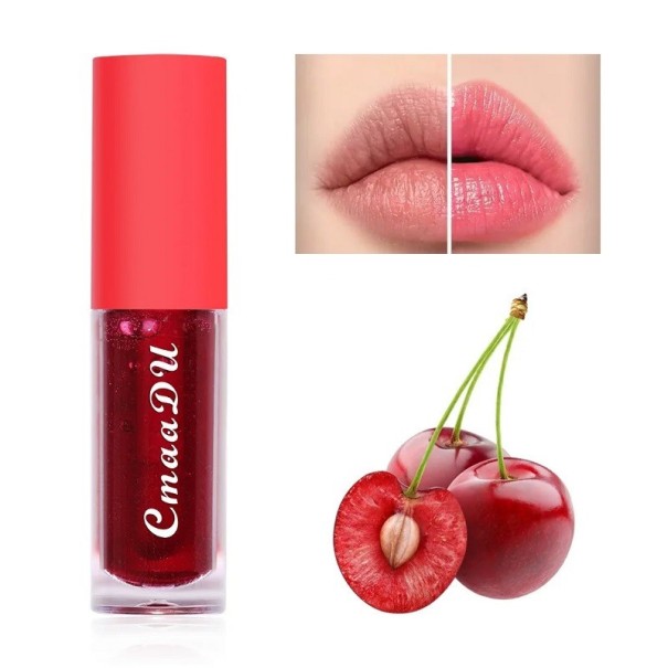 Labial líquido resistente al agua Regenerante con sabor afrutado Efecto duradero Fórmula hidratante Pigmentación intensa Acabado brillante 2ml Cherry