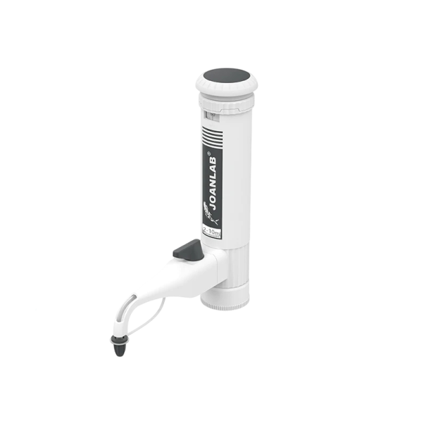 Laboratorní dávkovač na láhve JOANLAB DA-10ML rozsah 2–10 ml s dělením 0,2 ml Bílý Adaptéry GL25 GL28 GL32 GL38 i S40 Na kapaliny 1