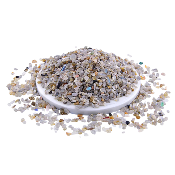 Labradoriittikivet 3–5 mm luonnollinen mineraali harmaa sekoitus 20 g pieni kivet koristeellinen sora luomiseen ja somistamiseen 1