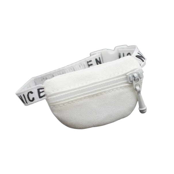 Labubu olkalaukku 17 cm Tyylikäs mini vyölaukku vetoketjulla Eri värejä Pieni olkalaukku Alkuperäinen lisävaruste matkalle valkoinen