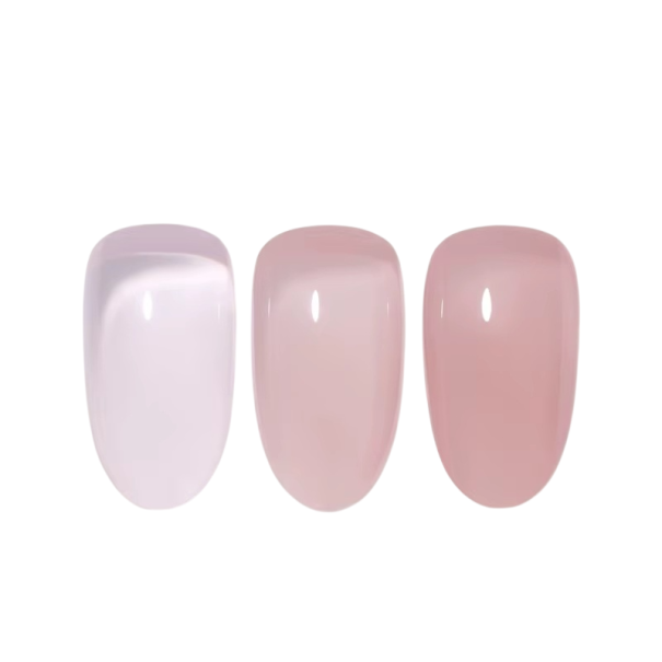 Lac de unghii jelly transparent 15 ml UV LED Efect de culoare cu intensitate variabilă Compoziție rapid uscată Durată de viață 40–45 zile 1