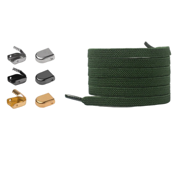 Lacci con chiusura T943 verde militare