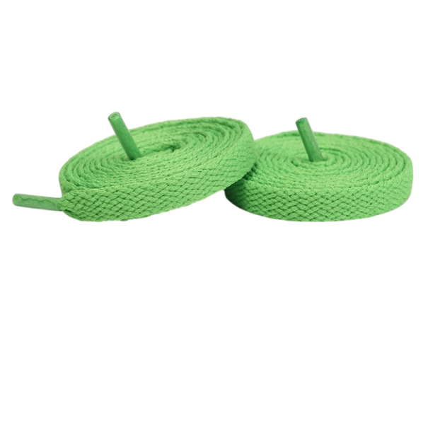 Lacci in poliestere 180 cm Forma piatta Lacci resistenti per calzature sportive e quotidiane Vari colori Materiale robusto verde