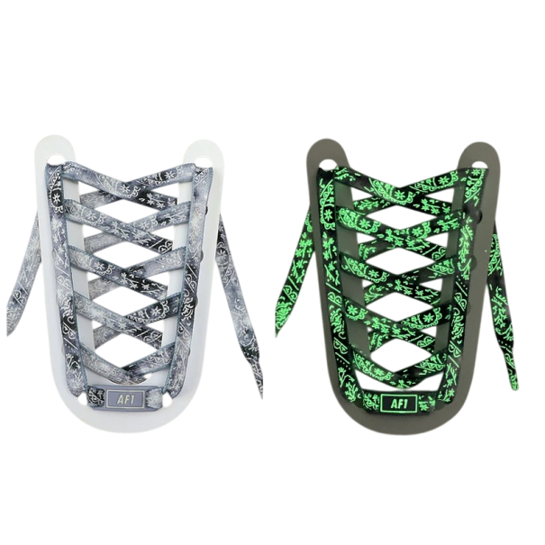 Lacci luminosi a fantasia per scarpe 140 cm Effetti luminosi colorati Accessorio elegante per feste Calzature alla moda luminose per bambini grigio