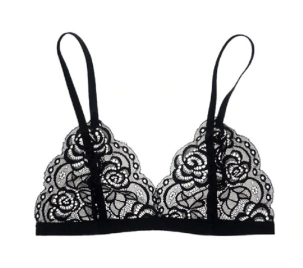 Lace Bra in an Interesting Design J1352 black