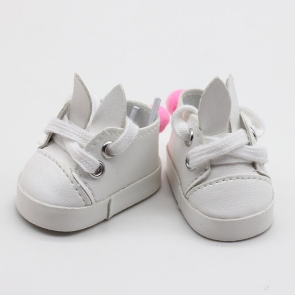 Laced Shoes for Doll A1 white