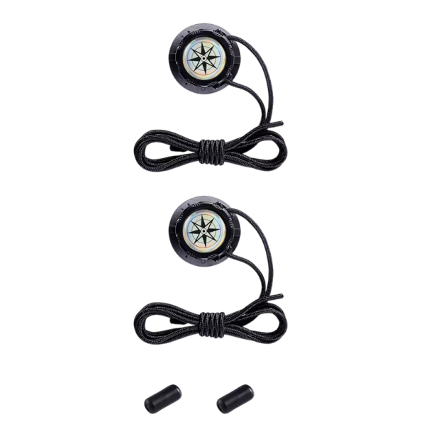 Lacets automatiques rotatifs 110 cm Sans nouage Avec boucle rotative et corde solide 1 paire Lacets pour baskets Avec mécanisme noir