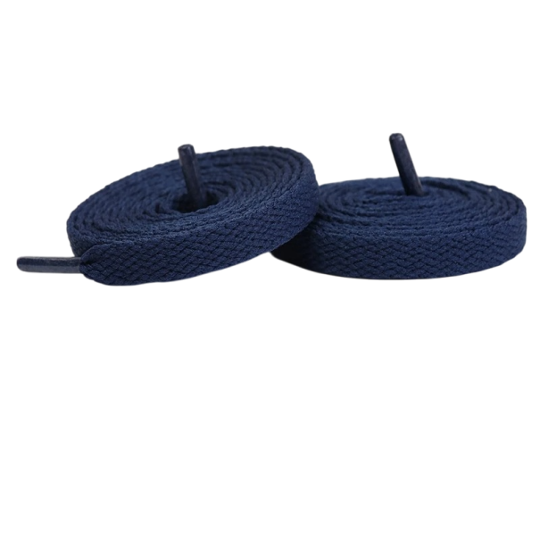 Lacets de 100 cm Lacets résistants en fil de polyester Lacets ronds classiques pour chaussures de sport et de marche bleu marine