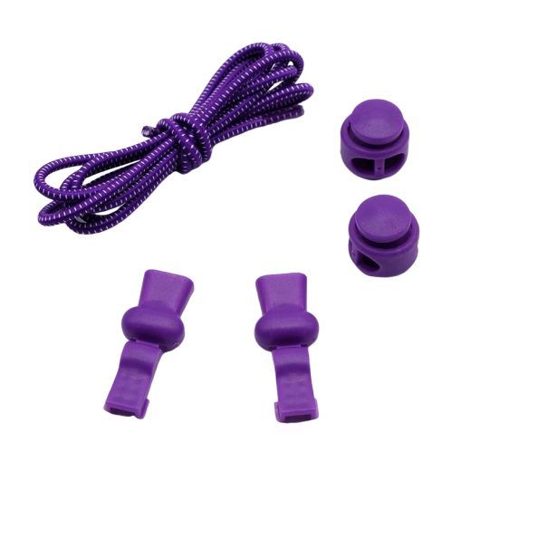 Lacets élastiques de sport violet