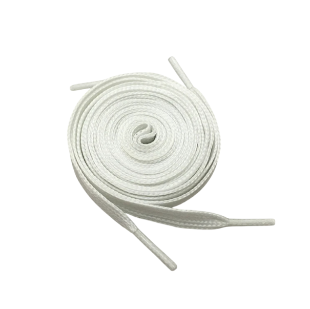 Lacets fluorescents lumineux pour chaussures 120 cm Lacets lumineux dans l'obscurité Jusqu'à 5 heures de brillance Accessoire stylé blanc