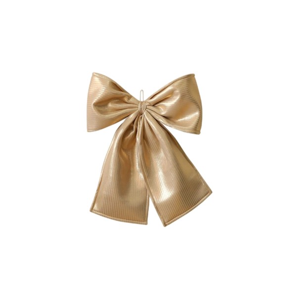 Laço decorativo de Natal 30 x 35 cm Laço decorativo para portas e interiores Acessório festivo de Natal para a decoração da casa no período de inverno dourado