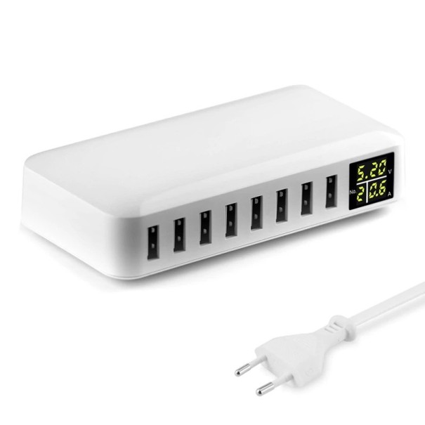 Ladegerät 8 USB-Anschlüsse mit Display K824 1