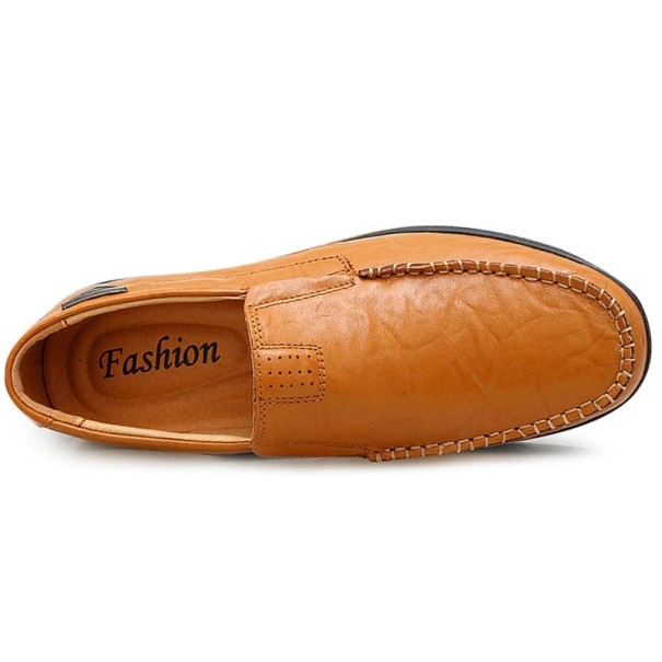 Läder loafers för män J2124