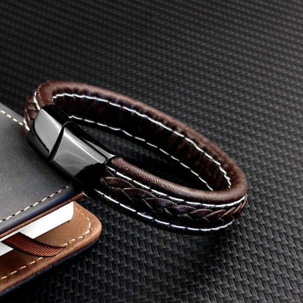 Läderarmband för kvinnor H352 18,5 cm 9