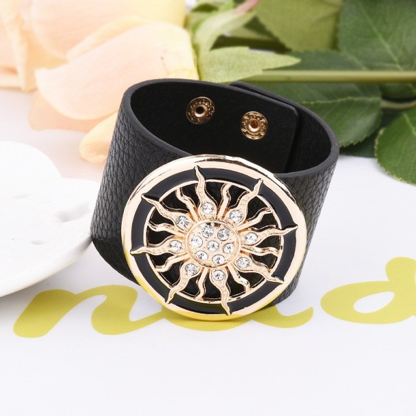 Läderarmband för kvinnor SUN J2442 brun
