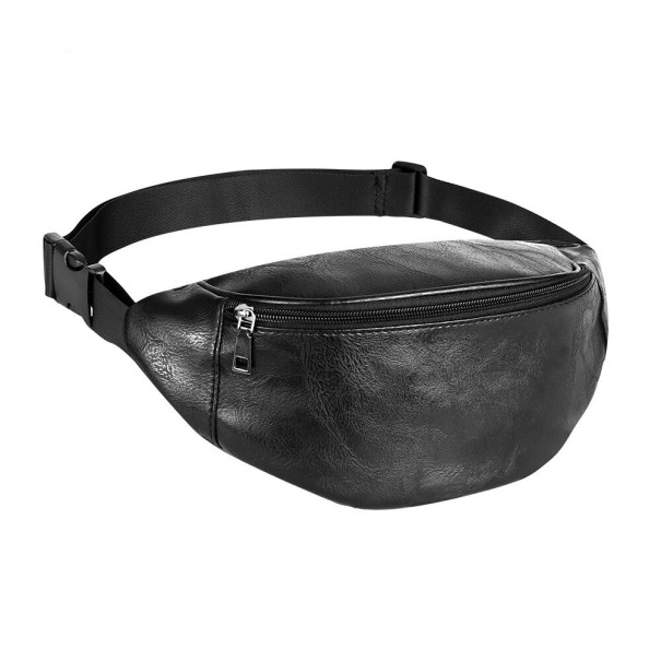 Läderfanny pack T746 svart