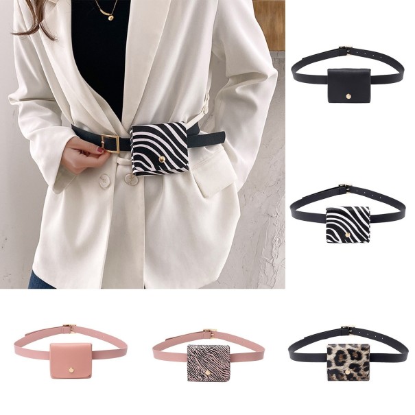 Läderfannypack J164 för kvinnor