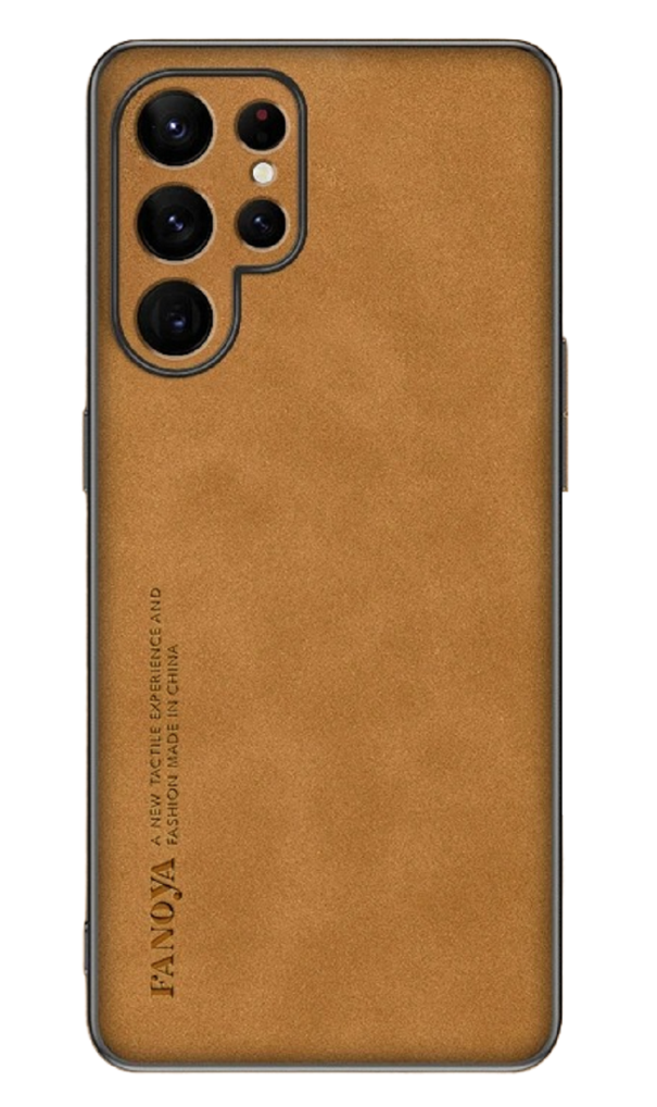 Läderfodral till Samsung Galaxy A34 gul