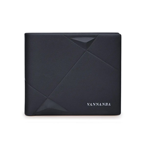 Läderplånbok för män 9 x 11 cm Högkvalitativ läderplånbok med kortplatser Elegant liten herrplånbok
