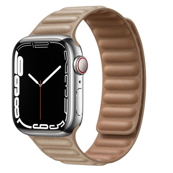 Läderrem till Apple Watch 42 mm / 44 mm / 45 mm khaki