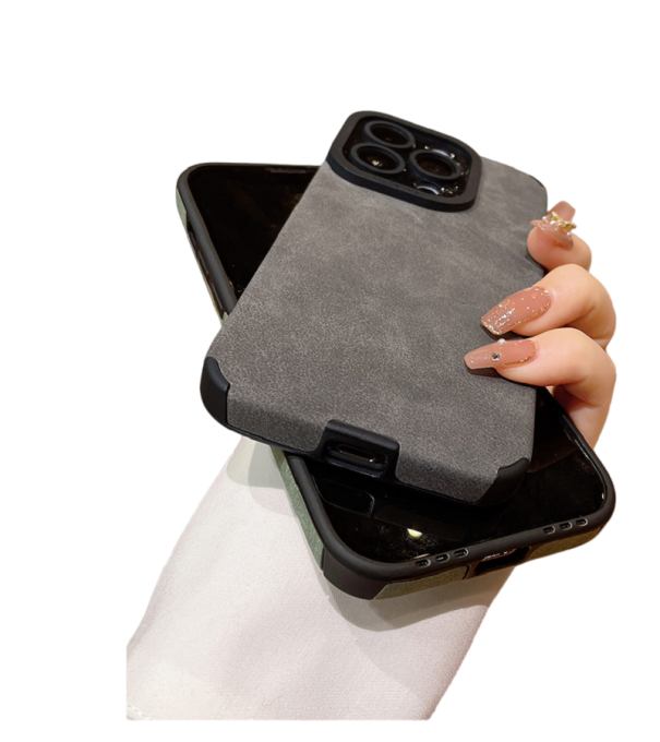 Läderskydd för iPhone 15 Pro