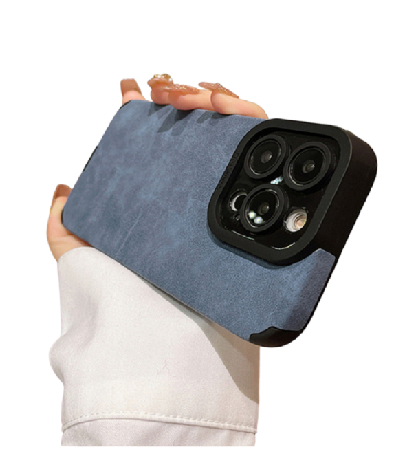 Läderskyddsfodral för iPhone 15