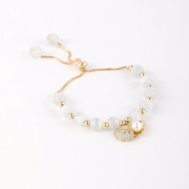 Ladies' Adjustable Bracelet with Pearl H504 1