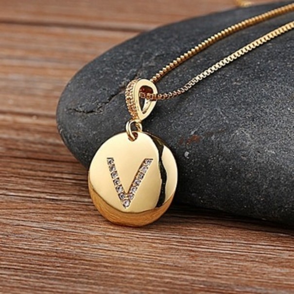 Ladies' Alphabet Letter Necklace V