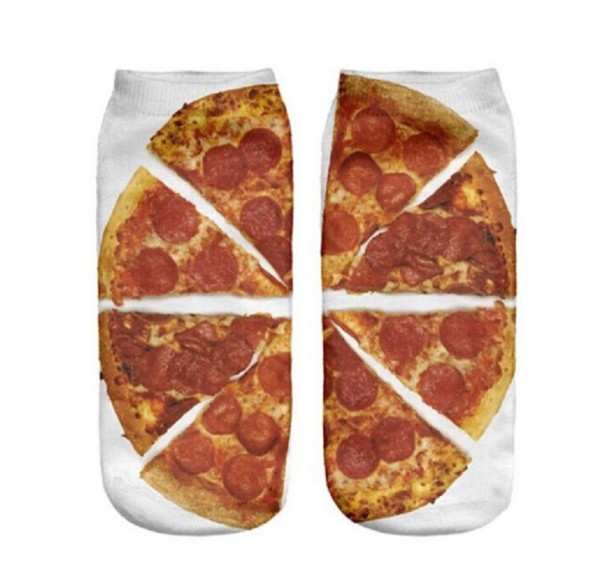 Ladies' Ankle Socks - Pizza 9