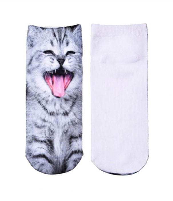 Ladies' Ankle Socks with Cats 5