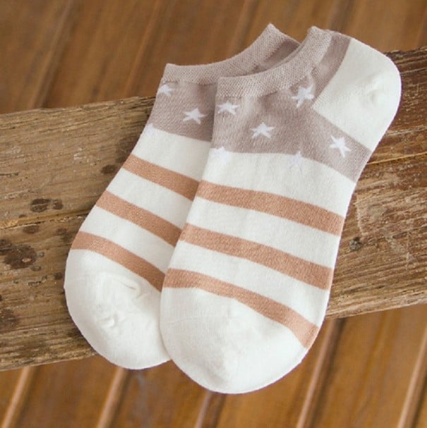 Ladies' Ankle Socks with Stars 3