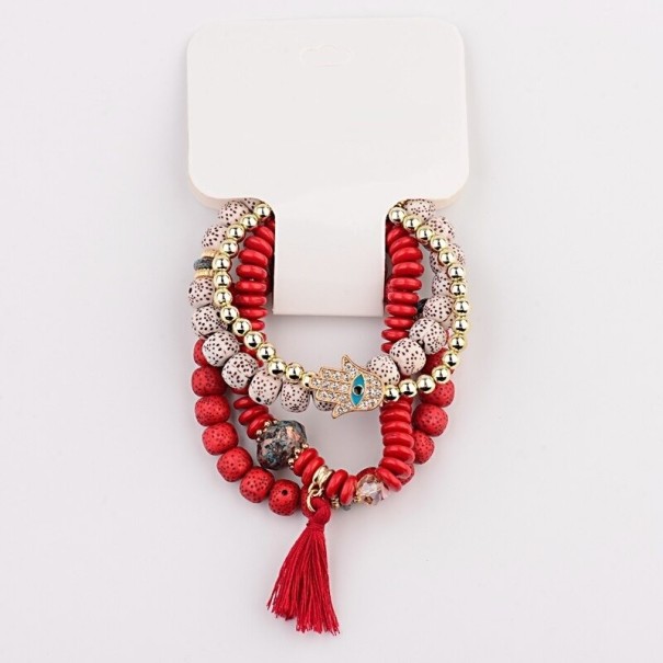 Ladies' Beaded Bracelet 4 pcs H634 6
