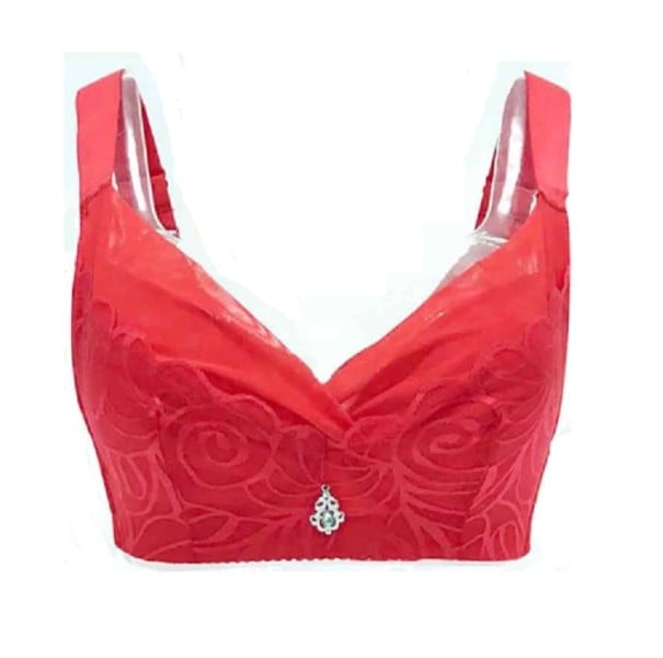 Ladies' Bra with Decoration Nancy red 115D